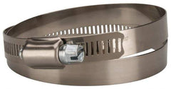 Value Collection - SAE Size 104, 5 to 7" Diam, Stainless Steel/Carbon Steel Worm Drive Clamp - 1/2" Wide, Material Grade 201 - Makers Industrial Supply