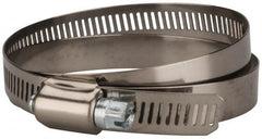 Value Collection - SAE Size 96, 4-1/2 to 6-1/2" Diam, Stainless Steel/Carbon Steel Worm Drive Clamp - 1/2" Wide, Material Grade 201 - Makers Industrial Supply