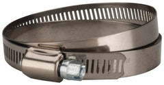 Value Collection - SAE Size 104, 5 to 7" Diam, Stainless Steel/Carbon Steel Worm Drive Clamp - 1/2" Wide, Material Grade 201 - Makers Industrial Supply