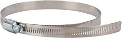 Value Collection - SAE Size 96, 4-1/2 to 6-1/2" Diam, Stainless Steel/Carbon Steel Worm Drive Clamp - 1/2" Wide, Material Grade 201 - Makers Industrial Supply