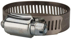 Value Collection - SAE Size 24, 1 to 2" Diam, Stainless Steel/Carbon Steel Worm Drive Clamp - 1/2" Wide, Material Grade 201 - Makers Industrial Supply