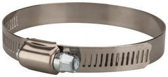 Value Collection - SAE Size 48, 2-1/2 to 3-1/2" Diam, Stainless Steel/Carbon Steel Worm Drive Clamp - 1/2" Wide, Material Grade 201 - Makers Industrial Supply