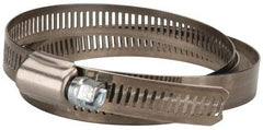 Value Collection - SAE Size 164, 2 to 10-3/4" Diam, Stainless Steel/Carbon Steel Worm Drive Clamp - 1/2" Wide, Material Grade 201 - Makers Industrial Supply