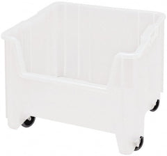 Quantum Storage - 16-1/2" Wide x 17-1/2" Deep x 12-1/2" High Hopper Stacking Bin - Makers Industrial Supply