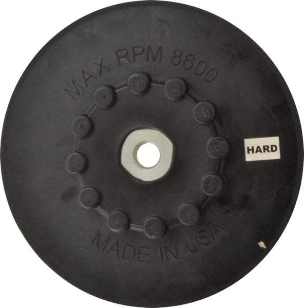 Made in USA - 7" Diam Quick-Change Disc Backing Pad - Firm Density, 8,600 RPM, Speed-Lok Compatible - Makers Industrial Supply