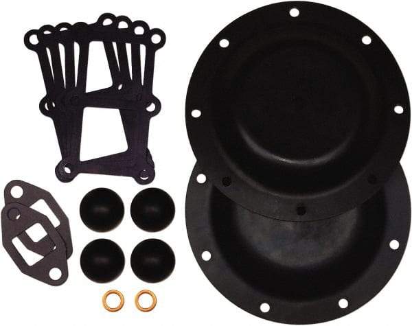 SandPIPER - Buna-N Fluid Section Repair Kit - For Use with Diaphragm Pumps - Makers Industrial Supply