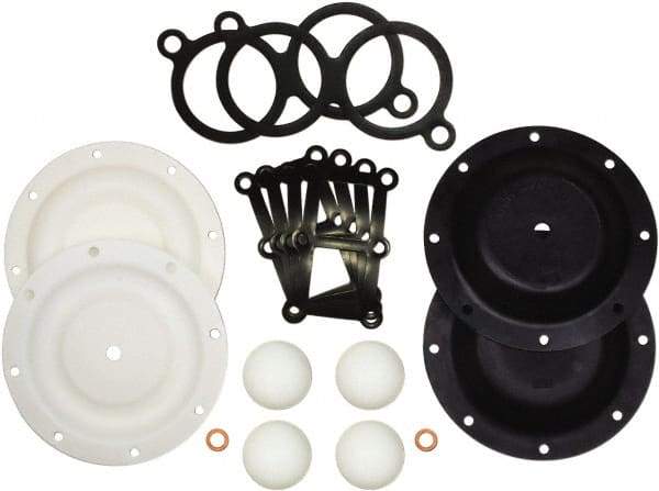 SandPIPER - 1" Pump, PTFE Fluid Section Repair Kit - For Use with Diaphragm Pumps - Makers Industrial Supply