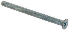 Value Collection - #10-24 UNC, 2-3/4" OAL Phillips Drive Machine Screw - Flat Head, Grade J82 Steel, Zinc-Plated Finish, Without Washer - Makers Industrial Supply