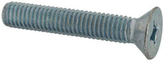 Value Collection - 3/8-16 UNC, 2-1/4" OAL Phillips Drive Machine Screw - Flat Head, Grade J82 Steel, Zinc-Plated Finish, Without Washer - Makers Industrial Supply