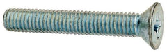 Value Collection - 3/8-16 UNC, 2-1/2" OAL Phillips Drive Machine Screw - Flat Head, Grade J82 Steel, Zinc-Plated Finish, Without Washer - Makers Industrial Supply