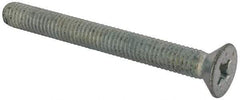 Value Collection - 3/8-16 UNC, 3-1/2" OAL Phillips Drive Machine Screw - Flat Head, Grade J82 Steel, Zinc-Plated Finish, Without Washer - Makers Industrial Supply