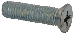 Value Collection - 1/2-13 UNC, 2" OAL Phillips Drive Machine Screw - Flat Head, Grade J82 Steel, Zinc-Plated Finish, Without Washer - Makers Industrial Supply