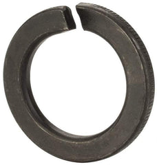 Value Collection - M27, 27.5mm ID, 43mm OD, 5mm Thick Split Lock Washer - Grade 8 Spring Steel, Zinc-Plated Finish, 27.5mm Min ID, 28.5mm Max ID - Makers Industrial Supply