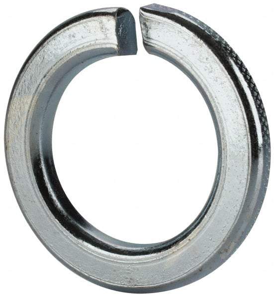 Value Collection - M30, 30.5mm ID, 48.2mm OD, 6mm Thick Split Lock Washer - Grade 8 Spring Steel, Zinc-Plated Finish, 30.5mm Min ID, 31.7mm Max ID - Makers Industrial Supply