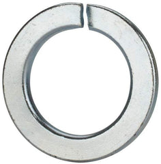 Value Collection - M39, 39.5mm ID, 61.2mm OD, 6mm Thick Split Lock Washer - Grade 8 Spring Steel, Zinc-Plated Finish, 39.5mm Min ID, 40.7mm Max ID - Makers Industrial Supply