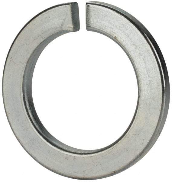 Value Collection - M48, 49mm ID, 75mm OD, 7mm Thick Split Lock Washer - Grade 8 Spring Steel, Zinc-Plated Finish, 49mm Min ID, 50.5mm Max ID - Makers Industrial Supply