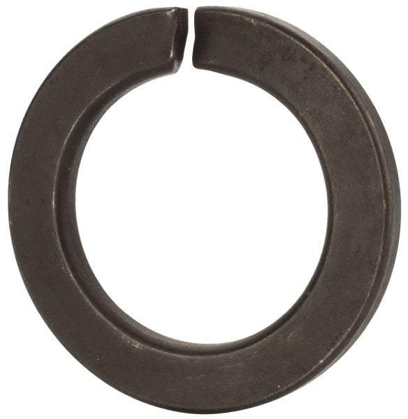 Value Collection - M39, 39.5mm ID, 61.2mm OD, 6mm Thick Split Lock Washer - Grade 8 Spring Steel, Uncoated, 39.5mm Min ID, 40.7mm Max ID - Makers Industrial Supply