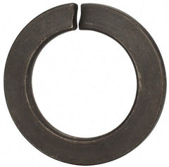 Value Collection - M45, 45.5mm ID, 71.2mm OD, 7mm Thick Split Lock Washer - Grade 8 Spring Steel, Uncoated, 45.5mm Min ID, 46.7mm Max ID - Makers Industrial Supply