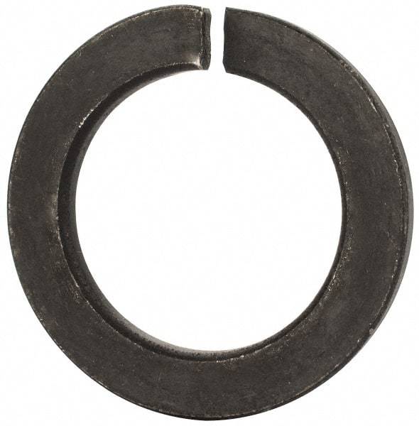 Value Collection - M48, 49mm ID, 75mm OD, 7mm Thick Split Lock Washer - Grade 8 Spring Steel, Uncoated, 49mm Min ID, 50.5mm Max ID - Makers Industrial Supply