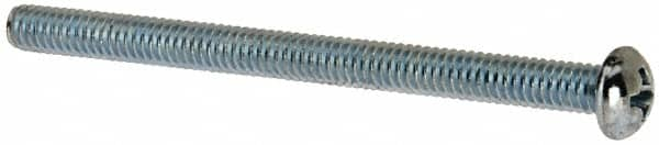 Value Collection - #8-32 UNC, 2-1/4" Length Under Head Phillips Drive Machine Screw - Round Head, Grade J82 Steel, Zinc-Plated Finish, Without Washer - Makers Industrial Supply