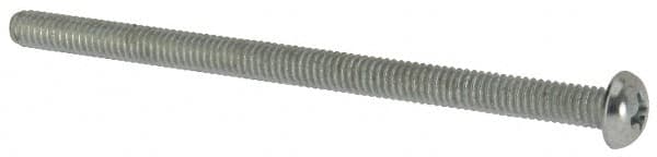 Value Collection - #8-32 UNC, 2-3/4" Length Under Head Phillips Drive Machine Screw - Round Head, Grade J82 Steel, Zinc-Plated Finish, Without Washer - Makers Industrial Supply