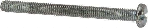 Value Collection - #10-32 UNF, 2-1/4" Length Under Head Slotted Drive Machine Screw - Pan Head, Grade J82 Steel, Zinc-Plated Finish, Without Washer - Makers Industrial Supply