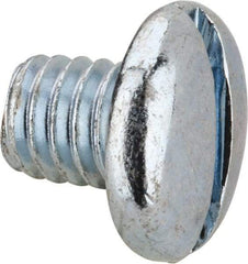 Value Collection - 5/16-18 UNC, 3/8" Length Under Head Slotted Drive Machine Screw - Pan Head, Grade J82 Steel, Zinc-Plated Finish, Without Washer - Makers Industrial Supply