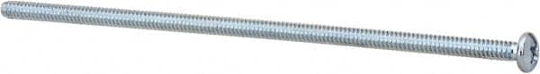 Value Collection - #6-32 UNC, 4" Length Under Head Phillips Drive Machine Screw - Pan Head, Grade J82 Steel, Zinc-Plated Finish, Without Washer - Makers Industrial Supply