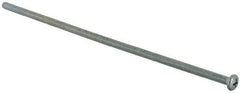 Value Collection - #8-32 UNC, 6" Length Under Head Phillips Drive Machine Screw - Pan Head, Grade J82 Steel, Zinc-Plated Finish, Without Washer - Makers Industrial Supply