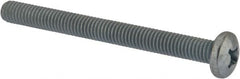 Value Collection - 3/8-16 UNC, 4" Length Under Head Phillips Drive Machine Screw - Pan Head, Grade J82 Steel, Zinc-Plated Finish, Without Washer - Makers Industrial Supply