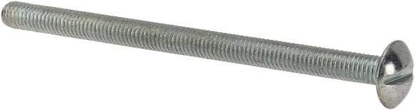 Value Collection - #10-32 UNF, 3" Length Under Head Slotted Drive Machine Screw - Truss Head, Grade J82 Steel, Zinc-Plated Finish, Without Washer - Makers Industrial Supply