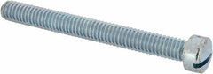 Value Collection - 5/16-18 UNC, 3" Length Under Head Slotted Drive Machine Screw - Fillister Head, Grade J82 Steel, Zinc-Plated Finish, Without Washer - Makers Industrial Supply