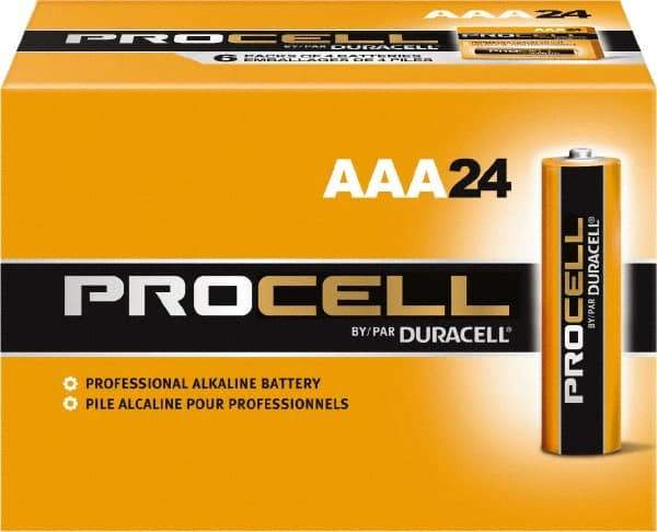 Duracell - Size AAA, Alkaline, Standard Battery - 1.5 Volts - Makers Industrial Supply