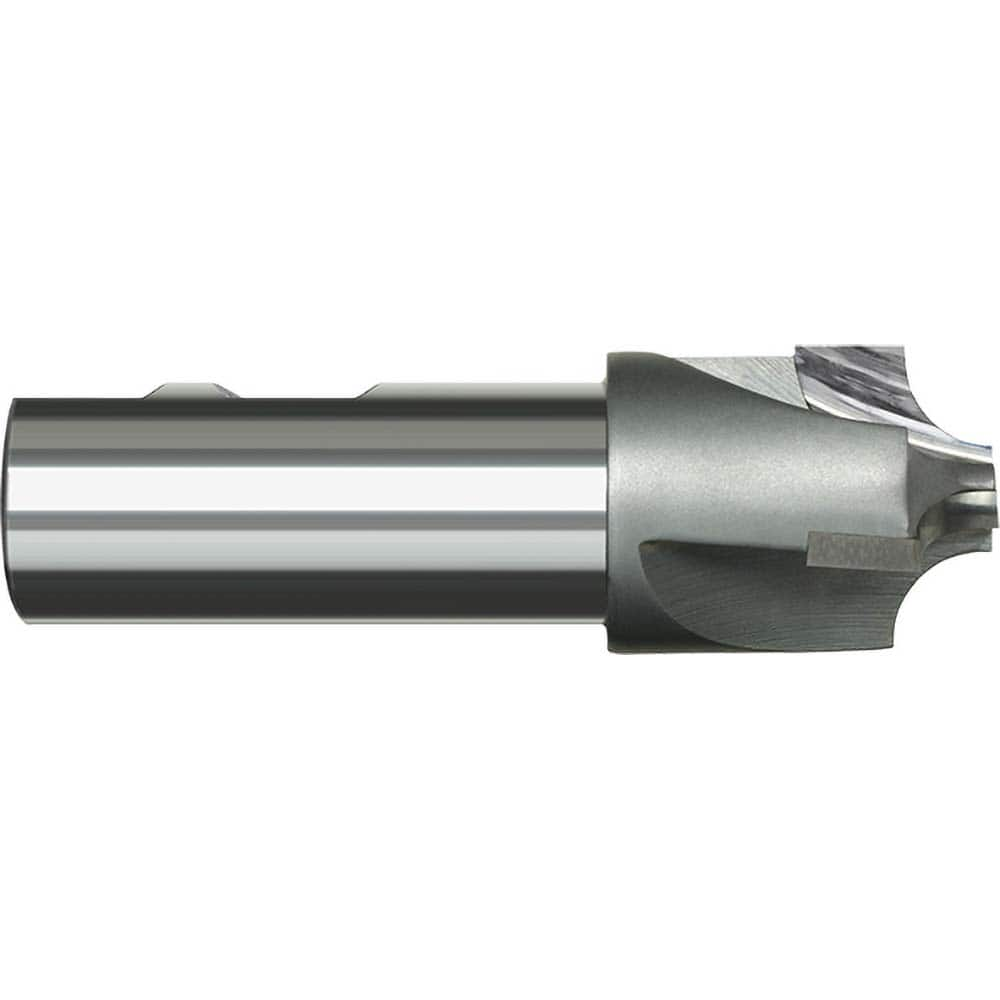 Harvey Tool - 5/16" Radius, 1-1/8" Diam, 3 Flute Carbide Tipped Corner Rounding End Mill - Exact Industrial Supply