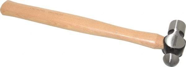 Paramount - 1/2 Lb Head Ball Pein Hammer - Wood Handle, 11-3/4" OAL - Makers Industrial Supply