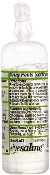 Honeywell - 4 oz, Personal Disposable Eyewash Bottle - Approved by ANSI Z358.1-2009, FDA 21 CFR 200.59 & 21 CFR 349 - Makers Industrial Supply