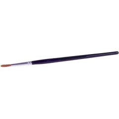 3/64″ Watercolor Brush, Red Sable, 1/4″ Trim Length, Round Handle - Makers Industrial Supply