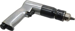 Ingersoll-Rand - 1/2" Reversible Keyed Chuck - Pistol Grip Handle, 500 RPM, 4 CFM, 0.5 hp, 90 psi - Makers Industrial Supply