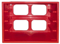 Made in USA - 4 Compartment, Small Parts Rack For Large Compartment Boxes - 8-7/8" Deep x 13-5/8" Wide x 10-7/8" High - Makers Industrial Supply