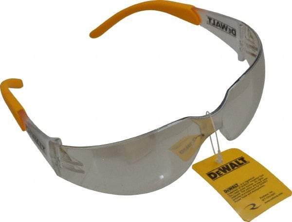 DeWALT - Indoor/Outdoor Mirror Lenses, Frameless Safety Glasses - Anti-Fog, Scratch Resistant, Plastic Frame, Size Universal, Wrap Around - Makers Industrial Supply