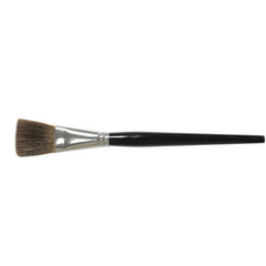 1/2″ Flat Marking Brush, Ox Hair, 1″ Trim Length, Round Handle - Makers Industrial Supply