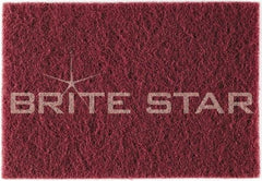 Brite Star - Very Fine Grade Aluminum Oxide Hand Pad - Green, 6" Wide x 9" Long, Nonwoven - Makers Industrial Supply