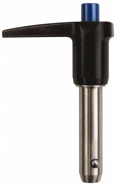 Gibraltar - 3/8" Diam, 1" Usable Length, L Handle, Quick Release Pin - Grade 4130 Steel, Zinc-Plated Finish - Makers Industrial Supply