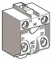 Telemecanique Sensors - 2NC, 3 Amp, Electrical Switch Contact Block - 240 VAC, For Use with ZCD29, ZCKJ9, ZCKM9, ZCKS9, ZCP29 - Makers Industrial Supply