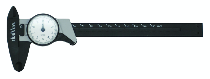 0 - 6 / 0 - 150mm Measuring Range (.001 Grad.) - Dial Caliper - #41104 - Makers Industrial Supply