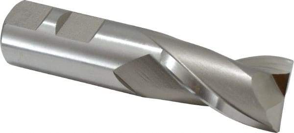 Hertel - 15/16", 1-1/2" LOC, 7/8" Shank Diam, 3-3/4" OAL, 2 Flute, High Speed Steel Square End Mill - Single End, Uncoated, Centercutting - Makers Industrial Supply