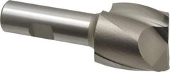 Hertel - 1-1/2", 1-1/2" LOC, 3/4" Shank Diam, 3-7/8" OAL, 2 Flute, High Speed Steel Square End Mill - Single End, Uncoated, Spiral Flute, 30° Helix, Centercutting, Right Hand Cut, Right Hand Flute - Makers Industrial Supply