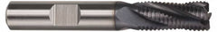 Hertel - 1/2" Diam, Fine Pitch, 1/2" LOC, 4 Flute Cobalt Roughing Square End Mill - TiAlN Finish, 2-1/2" OAL, 1/2" Shank Diam, Single End, Centercutting, 30° Helix - Makers Industrial Supply