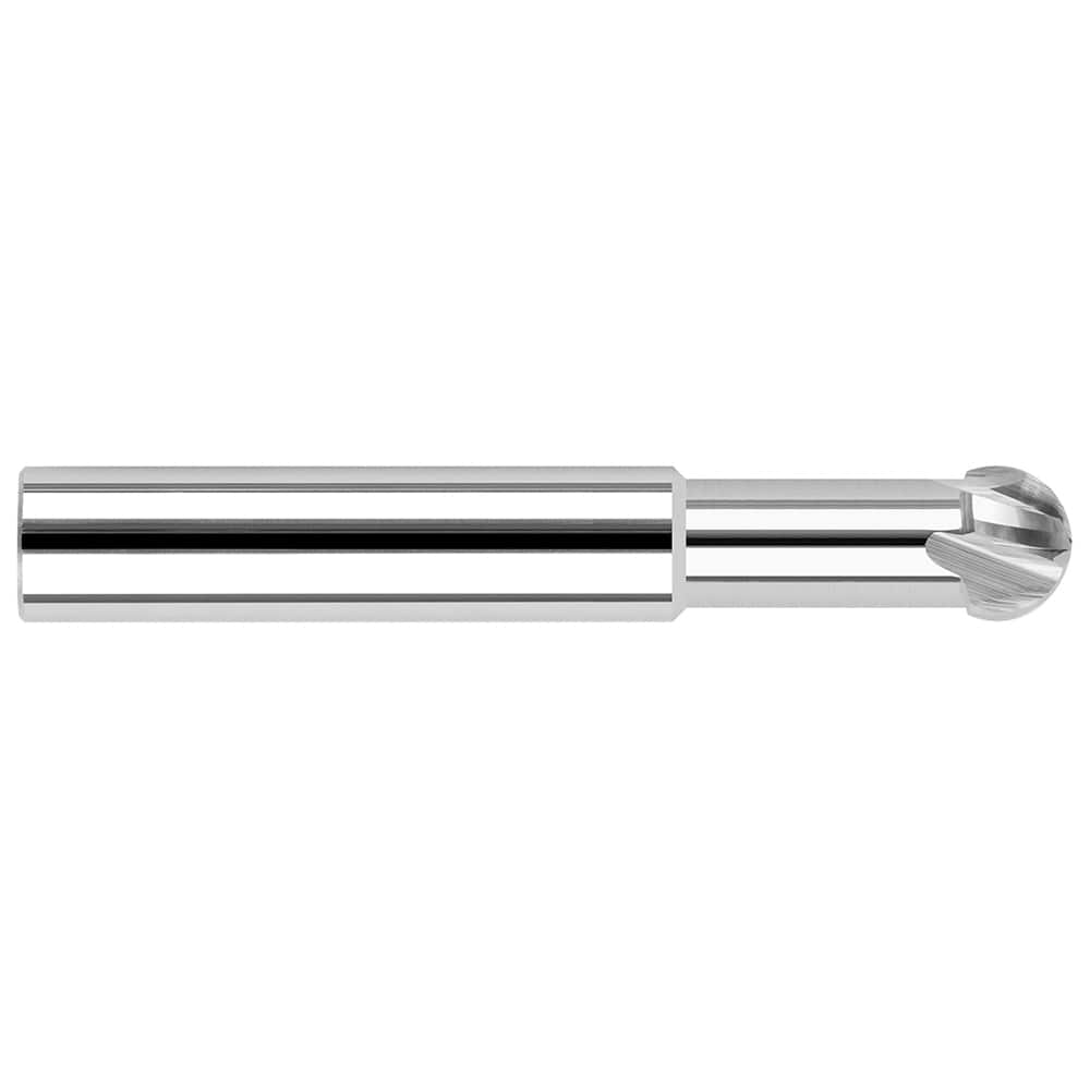 Harvey Tool - 3/8" Diam 220° Wrap Angle 0.252" LOC 4-Flute Uncoated Undercut End Mill - Exact Industrial Supply