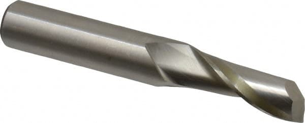 Onsrud - 1/2" Cutting Diam x 1-1/4" Length of Cut, 1 Flute, Upcut Spiral Router Bit - Uncoated, Right Hand Cut, High Speed Steel, 3-1/4" OAL x 1/2" Shank Diam, Single Edge, 19 to 32° Helix Angle - Makers Industrial Supply